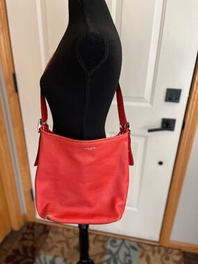 Coach Legacy duffle red shoulder crossbody purse. 19889